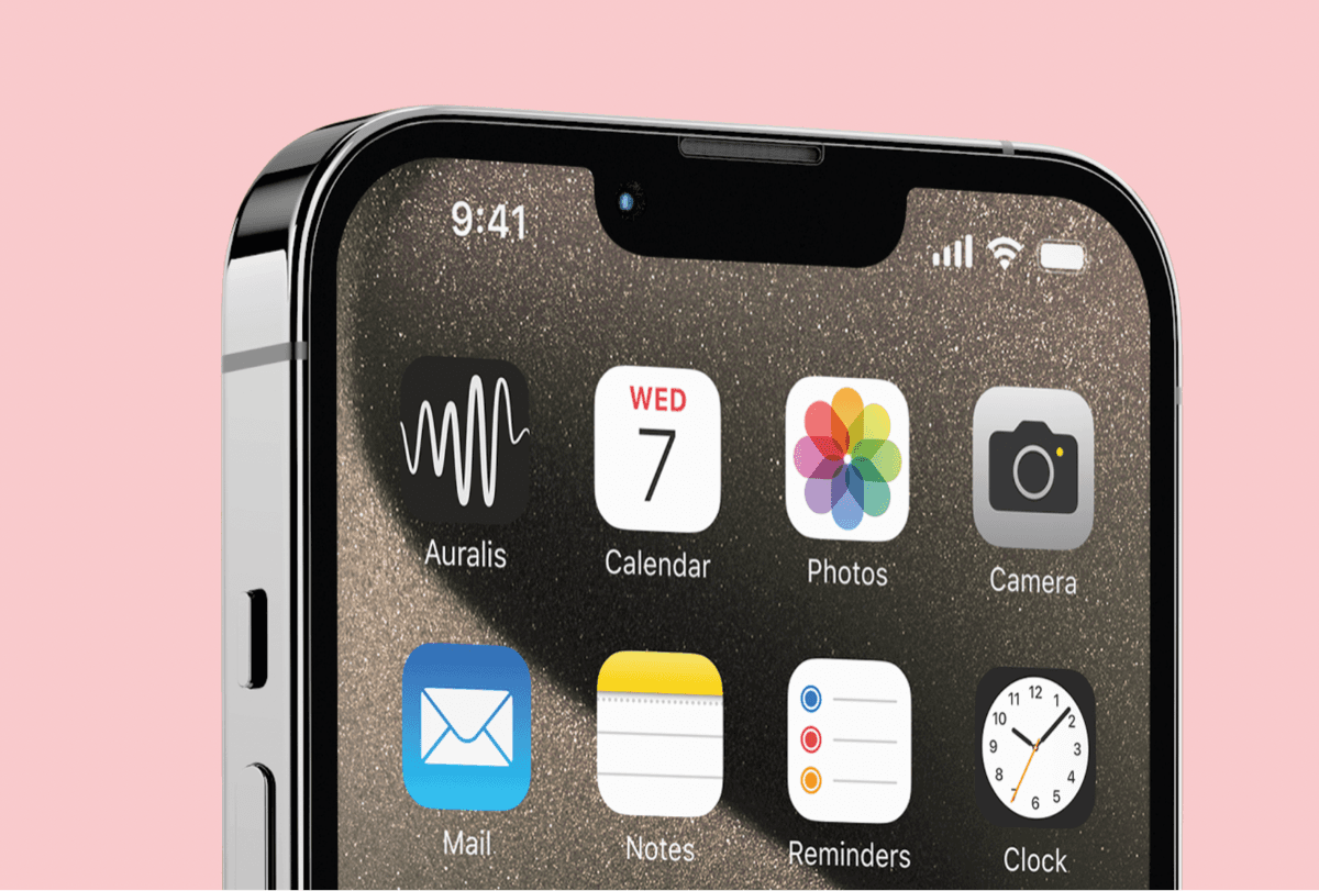 Application AURALIS sur iPhone