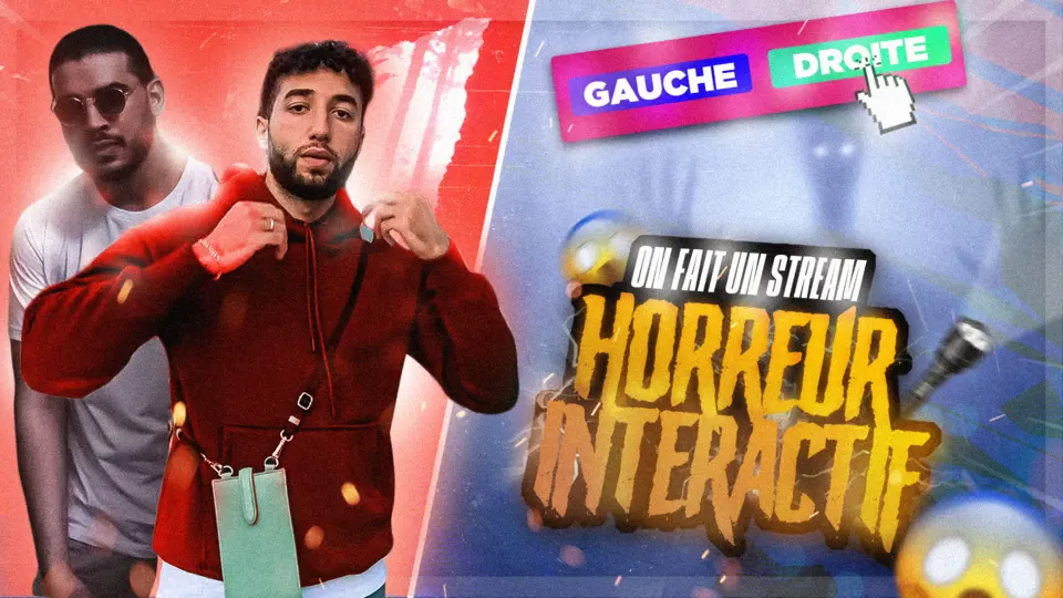 Miniature YouTube — Stream horreur interactif